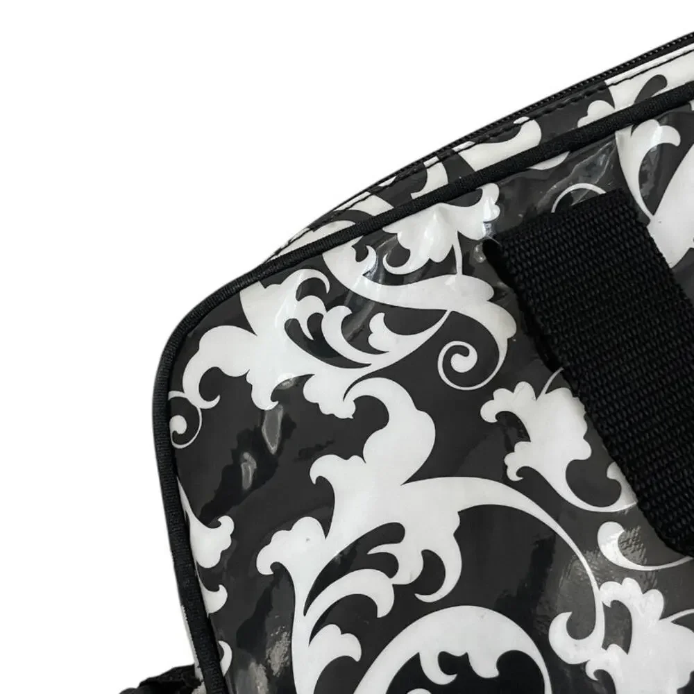 Paperchase Black & White Damask Padded Laptop Computer Case